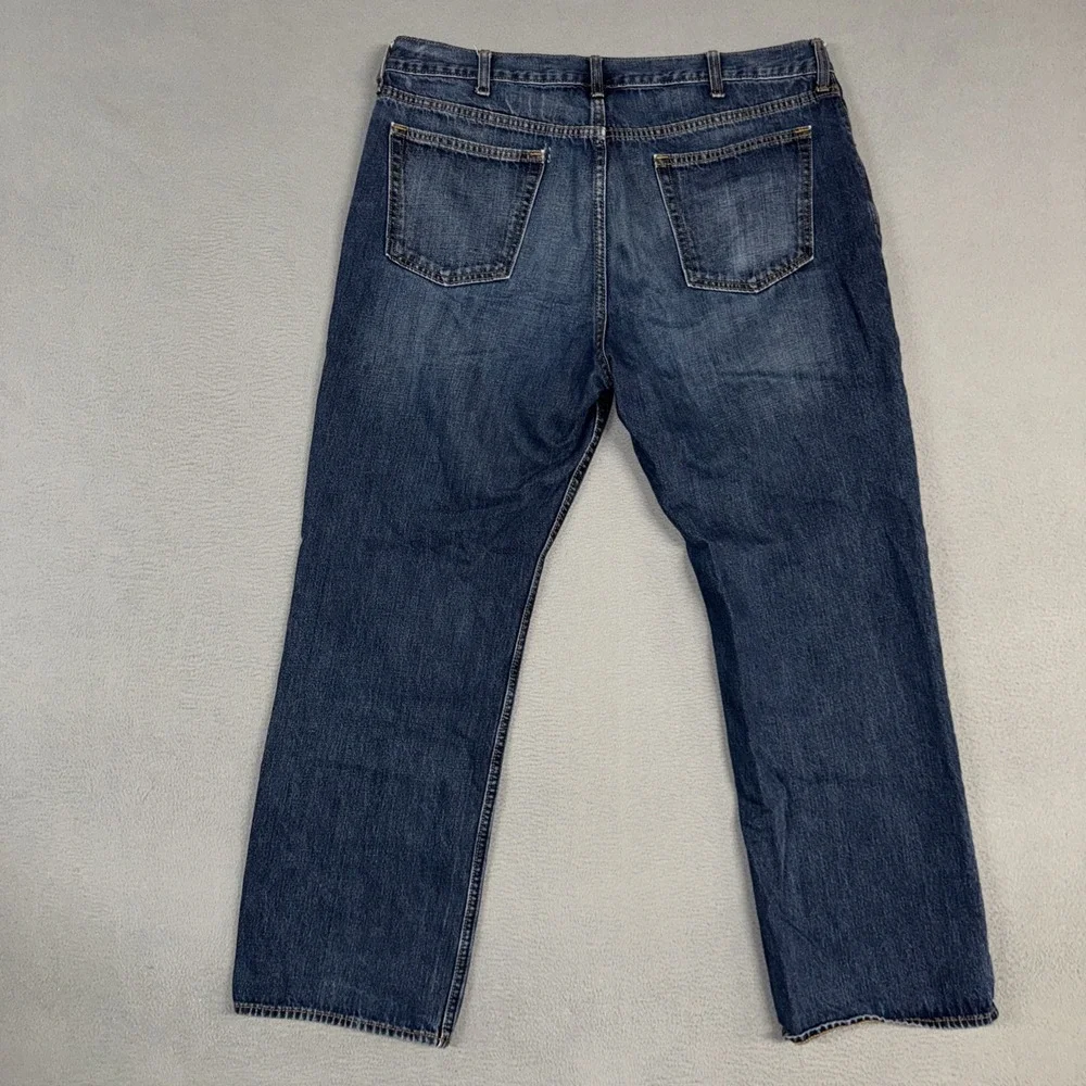Old Navy Jeans Mens 38x32 (Fits 38x30) Blue Loose Relaxed Fit Distressed Denim